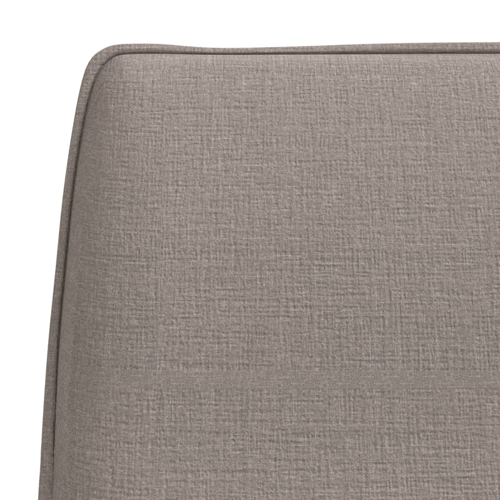 vidaXL Bancă, gri taupe, 100x75x76 cm, material textil