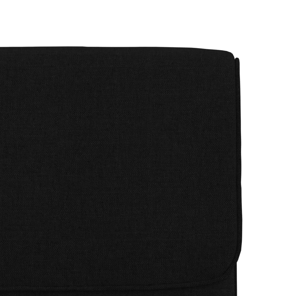 vidaXL Scaun de relaxare, negru, 55x64x80 cm, material textil