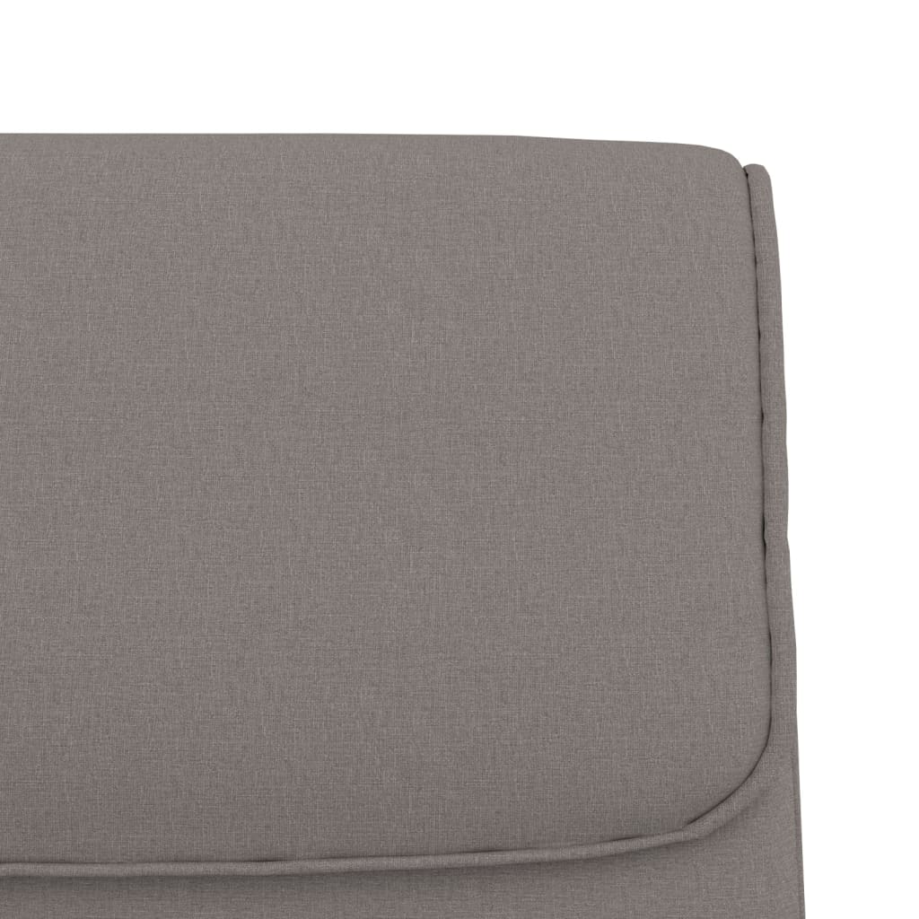 vidaXL Bancă, gri taupe, 100x64x80 cm, material textil