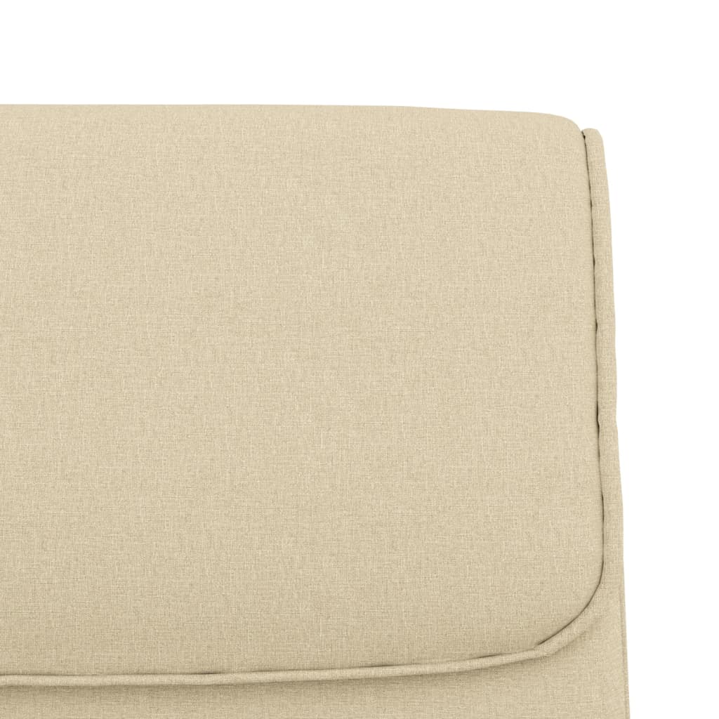 vidaXL Bancă, crem, 100x64x80 cm, textil