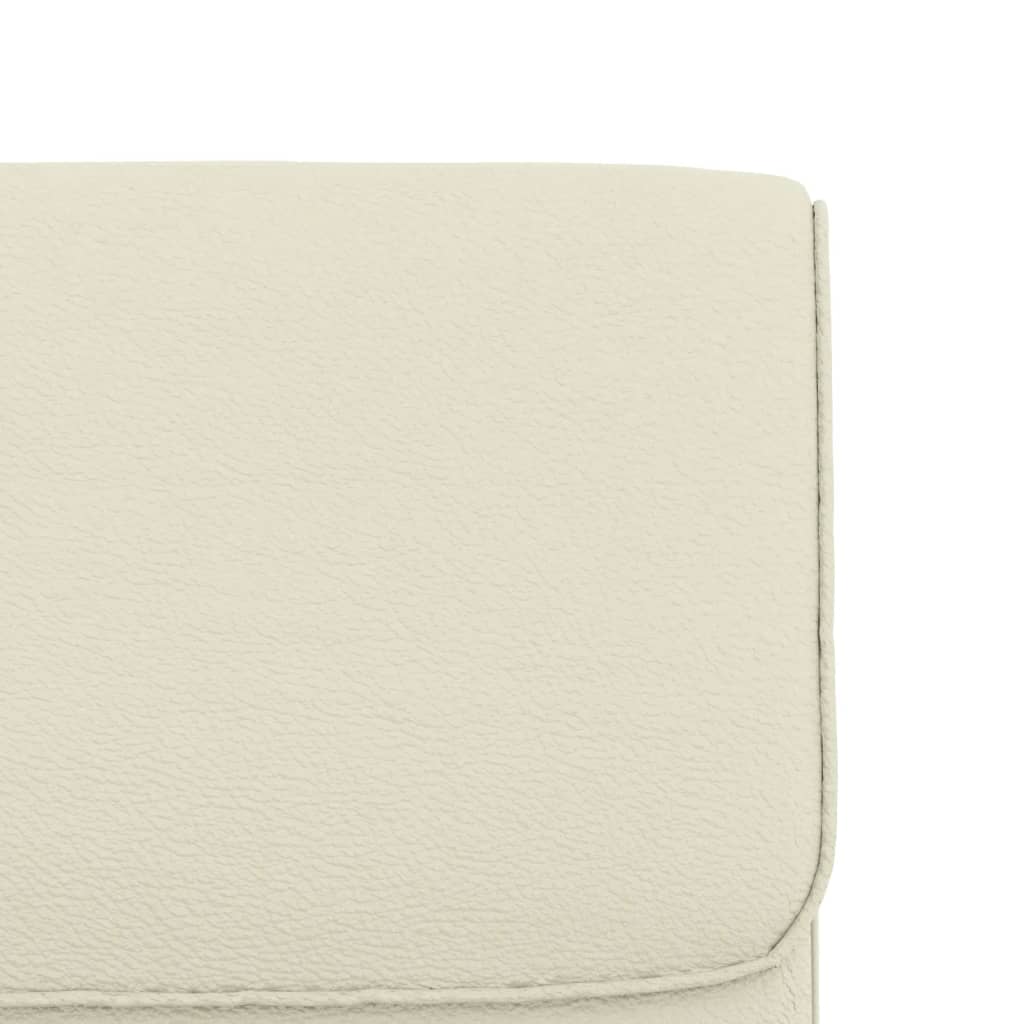 vidaXL Scaun de relaxare, crem, 55x64x80 cm, piele artificială