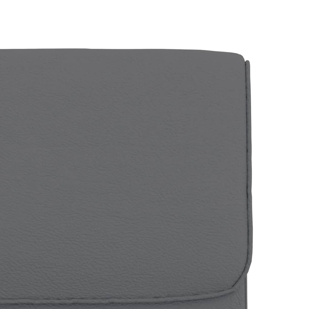 vidaXL Scaun de relaxare, gri, 55x64x80 cm, piele artificială