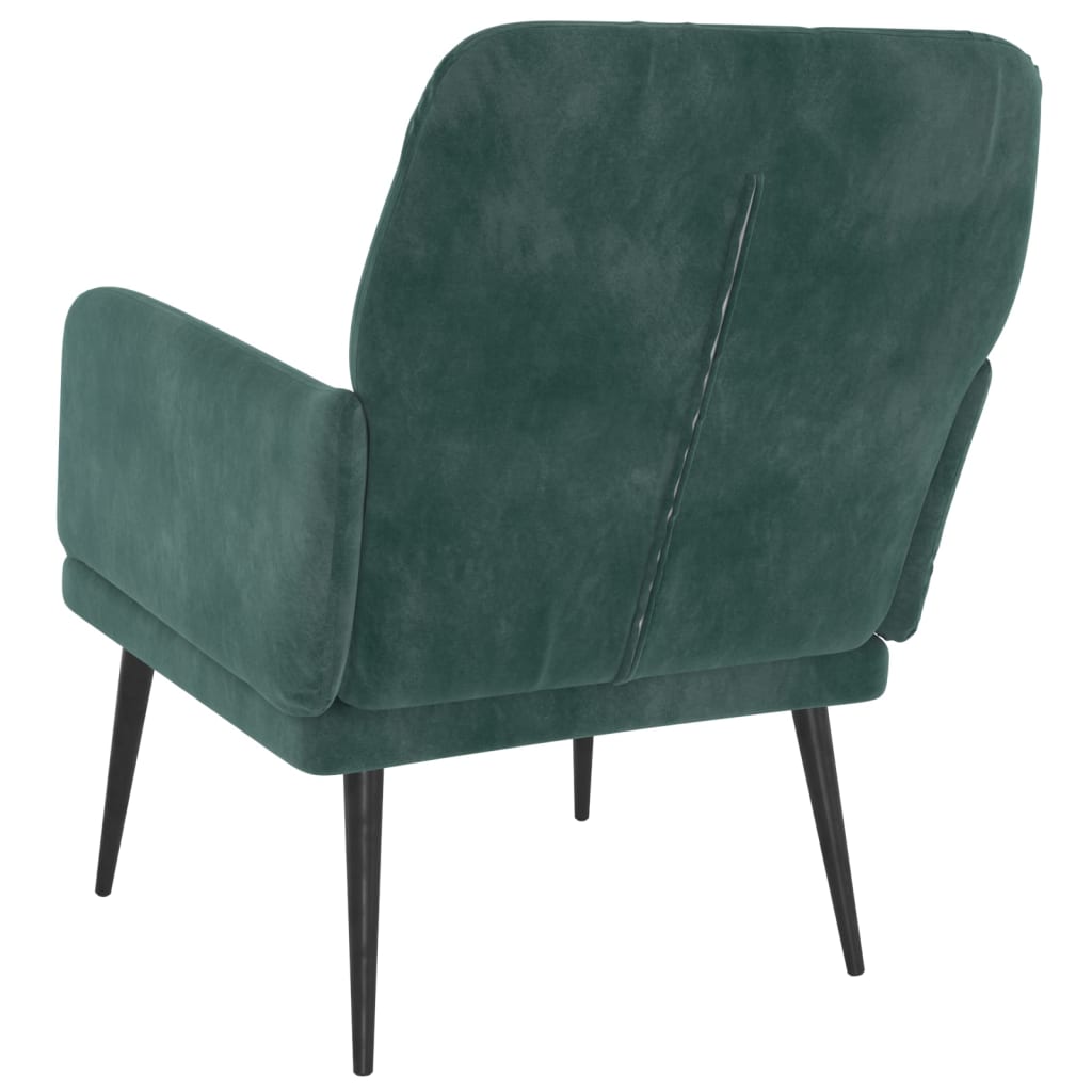 vidaXL Fotoliu, verde închis, 62x79x79 cm, catifea vidaXL Fotoliu, verde închis, 62x79x79 cm, catifea