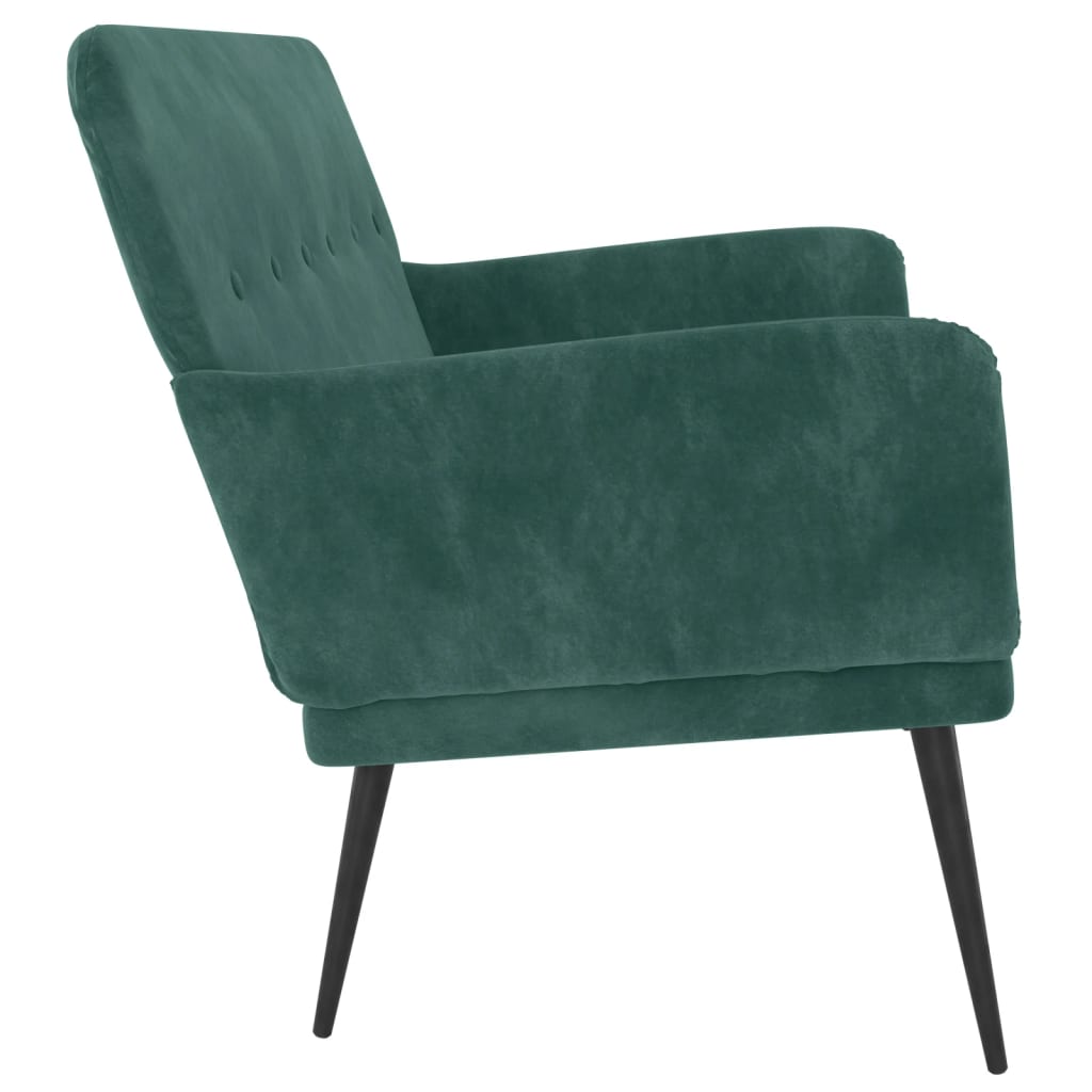 vidaXL Bancă, verde închis, 108x79x79 cm, catifea vidaXL Bancă, verde închis, 108x79x79 cm, catifea