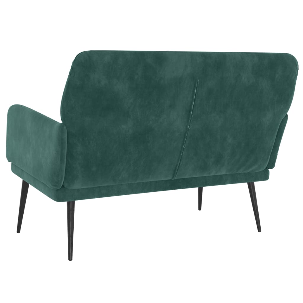 vidaXL Bancă, verde închis, 108x79x79 cm, catifea vidaXL Bancă, verde închis, 108x79x79 cm, catifea