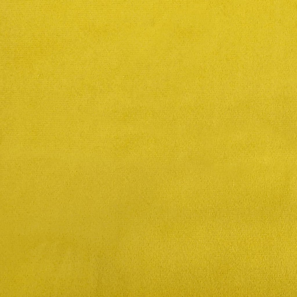 vidaXL Bancă, galben, 108x79x79 cm, catifea vidaXL Bancă, galben, 108x79x79 cm, catifea