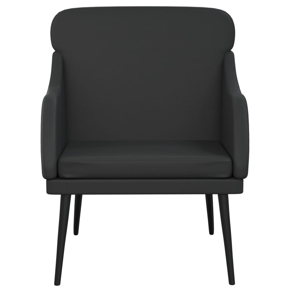 vidaXL Fotoliu, negru, 63x76x80 cm, piele artificială vidaXL Fotoliu, negru, 63x76x80 cm, piele artificială