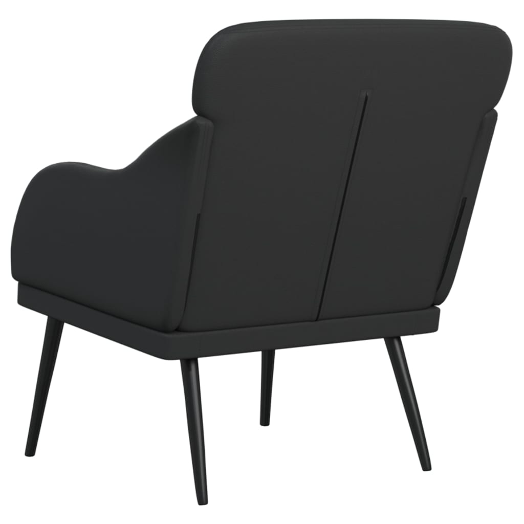 vidaXL Fotoliu, negru, 63x76x80 cm, piele artificială vidaXL Fotoliu, negru, 63x76x80 cm, piele artificială