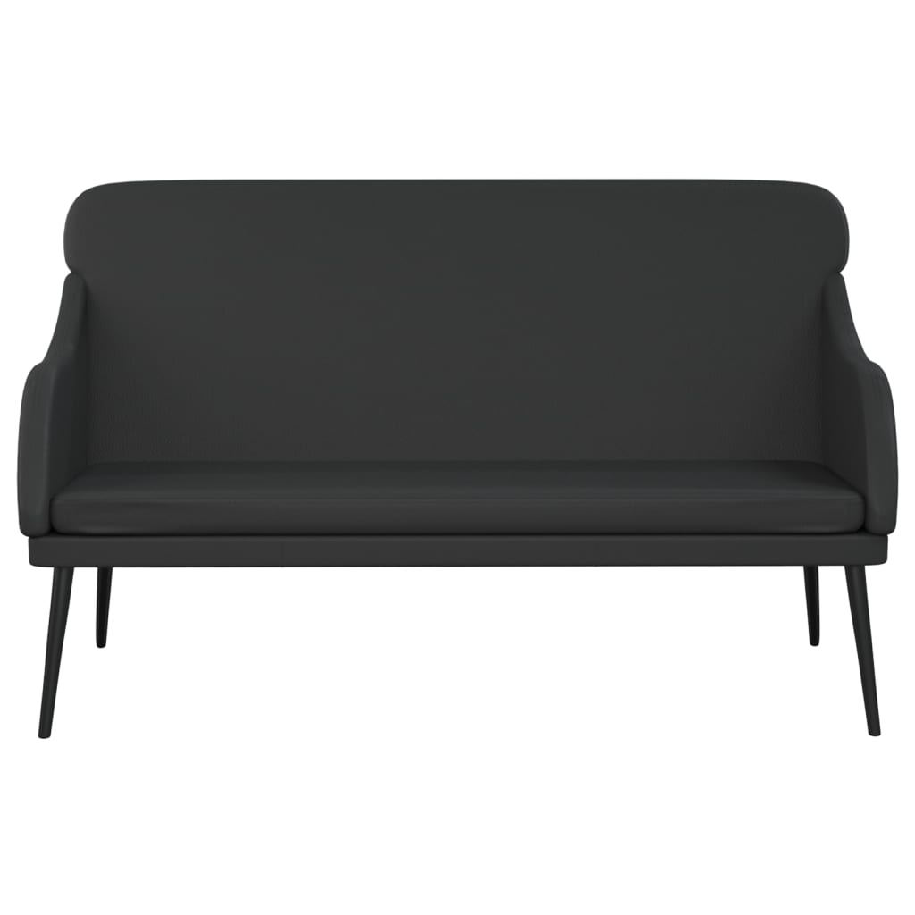 vidaXL Bancă, negru, 110x76x80 cm, piele ecologică vidaXL Bancă, negru, 110x76x80 cm, piele ecologică
