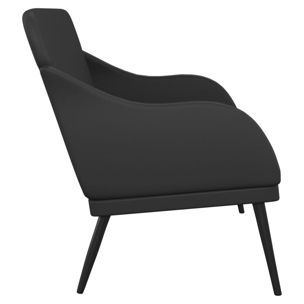 vidaXL Bancă, negru, 110x76x80 cm, piele ecologică vidaXL Bancă, negru, 110x76x80 cm, piele ecologică