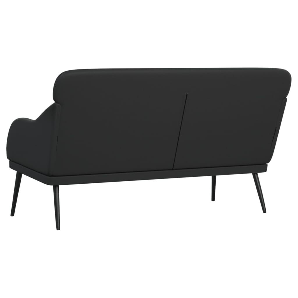 vidaXL Bancă, negru, 110x76x80 cm, piele ecologică vidaXL Bancă, negru, 110x76x80 cm, piele ecologică