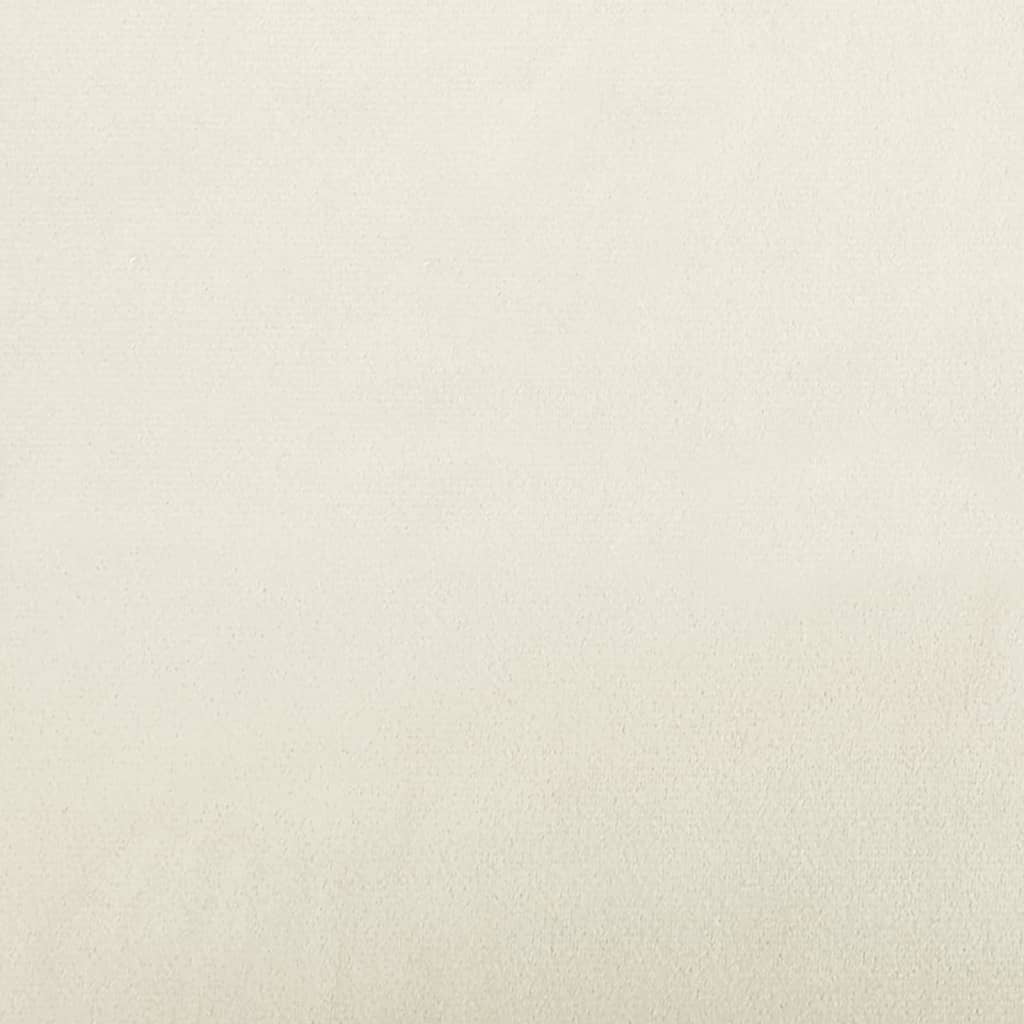 vidaXL Bancă, crem, 110x76x80 cm, catifea