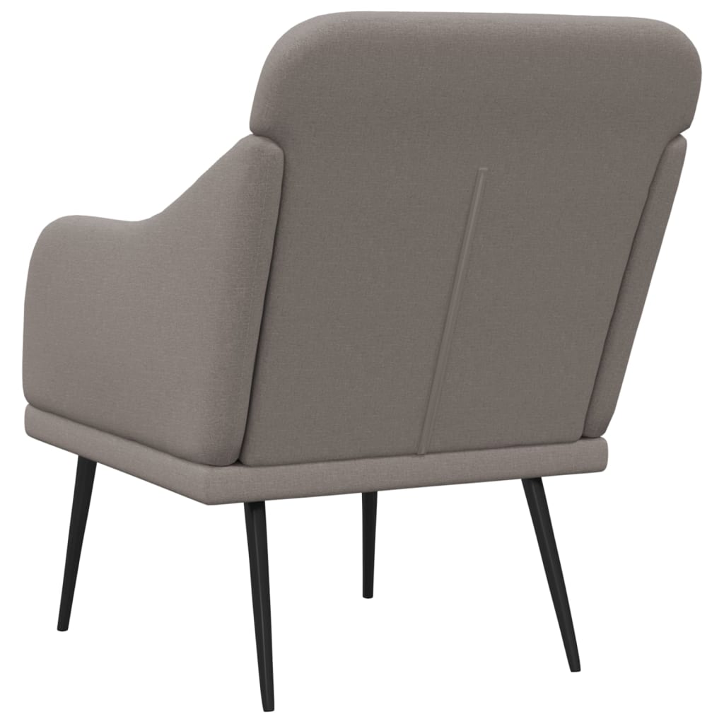 vidaXL Fotoliu, gri taupe, 63x76x80 cm, textil
