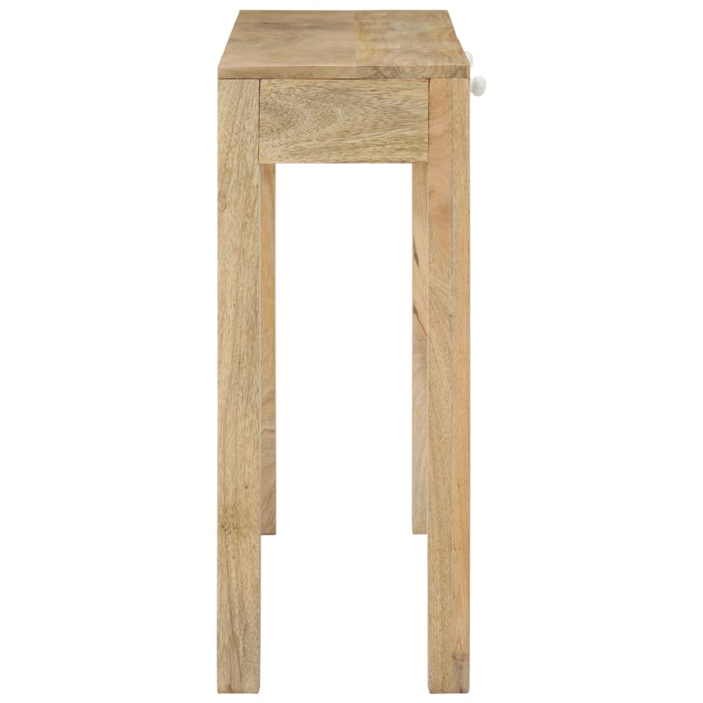 vidaXL Masă consolă 110x30x75 cm, lemn masiv de mango albit