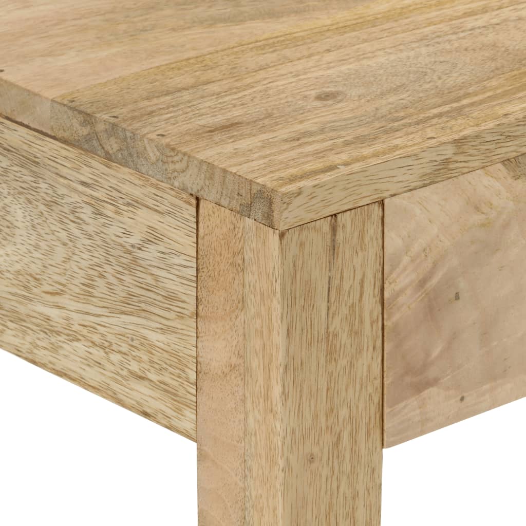 vidaXL Masă consolă 110x30x75 cm, lemn masiv de mango albit