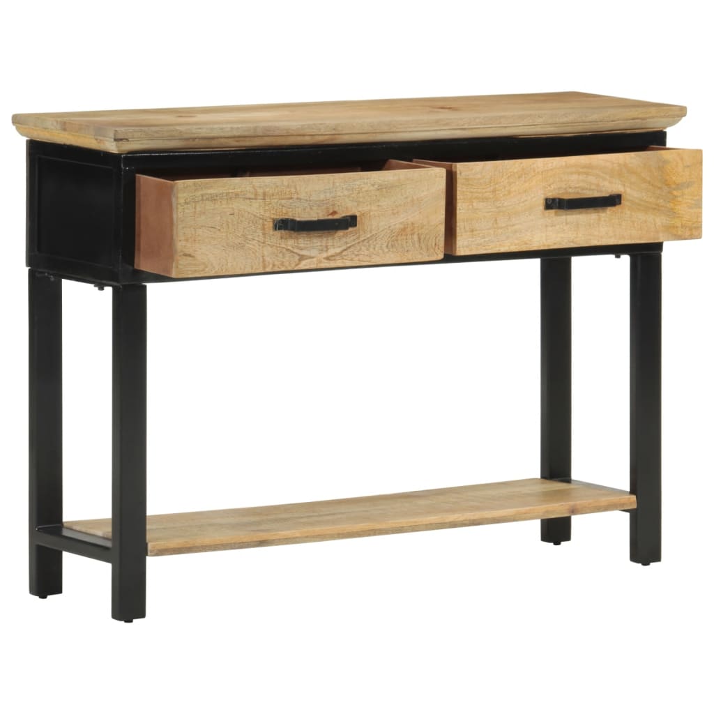 vidaXL Masă consolă, 110x30x75 cm, lemn masiv de mango brut vidaXL Masă consolă, 110x30x75 cm, lemn masiv de mango brut