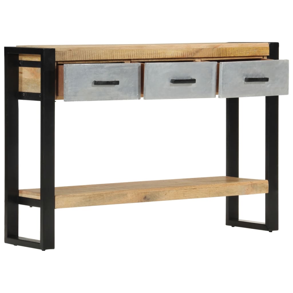 vidaXL Masă consolă, 110x30x76 cm, lemn masiv de mango brut vidaXL Masă consolă, 110x30x76 cm, lemn masiv de mango brut
