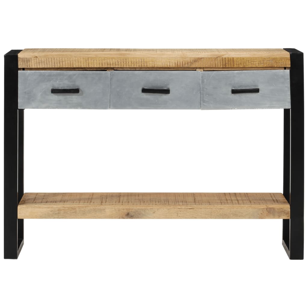 vidaXL Masă consolă, 110x30x76 cm, lemn masiv de mango brut vidaXL Masă consolă, 110x30x76 cm, lemn masiv de mango brut