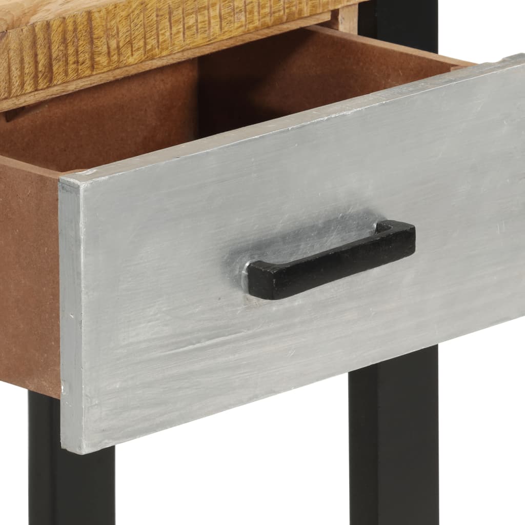 vidaXL Masă consolă, 110x30x76 cm, lemn masiv de mango brut vidaXL Masă consolă, 110x30x76 cm, lemn masiv de mango brut
