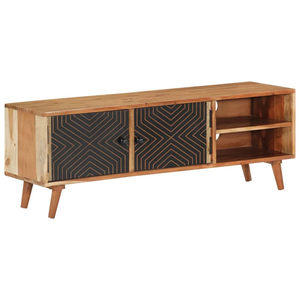 vidaXL Comodă TV, 112x30x40 cm, lemn masiv de acacia vidaXL Comodă TV, 112x30x40 cm, lemn masiv de acacia
