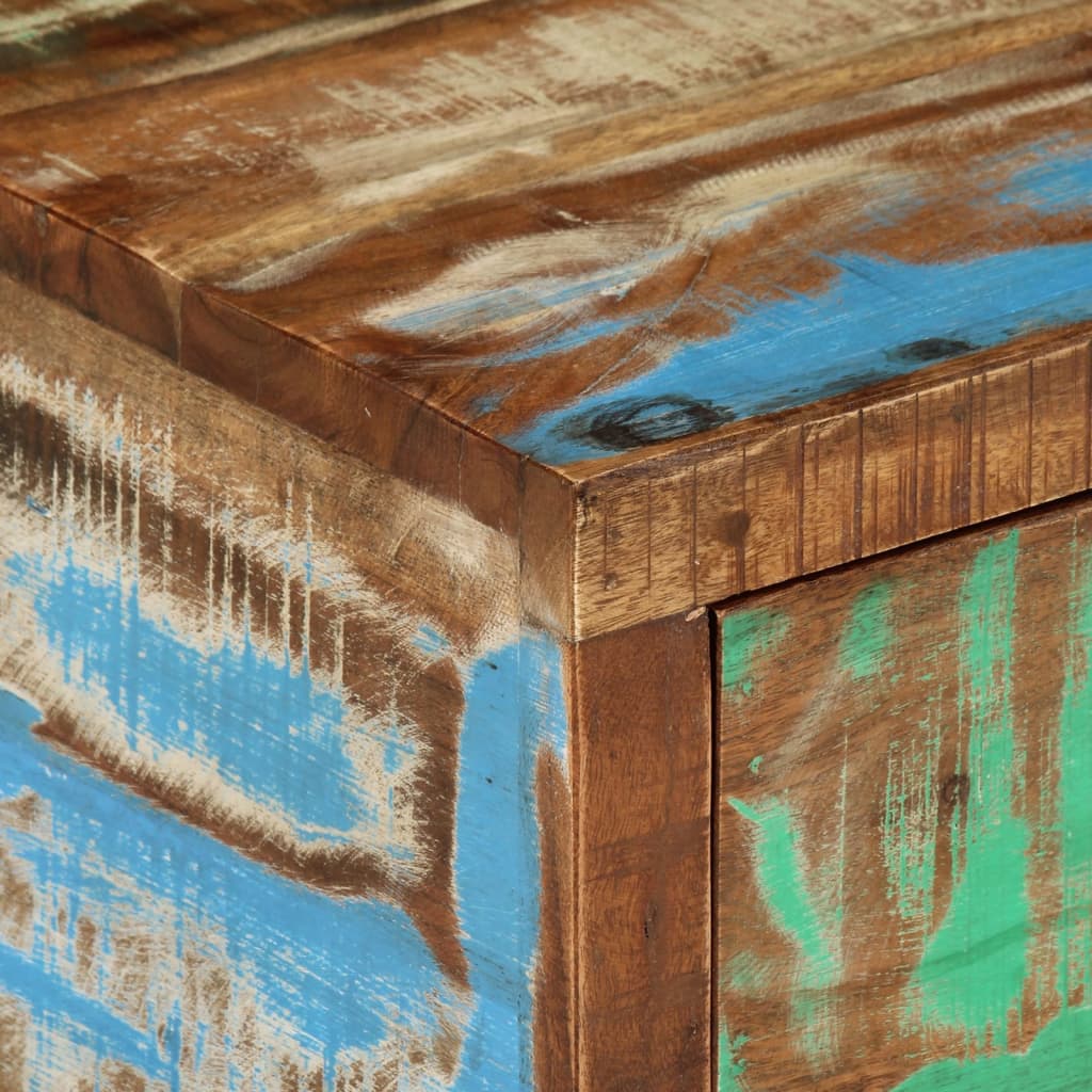 vidaXL Comodă TV (118-200) x 30 x 40 cm, lemn masiv recuperat