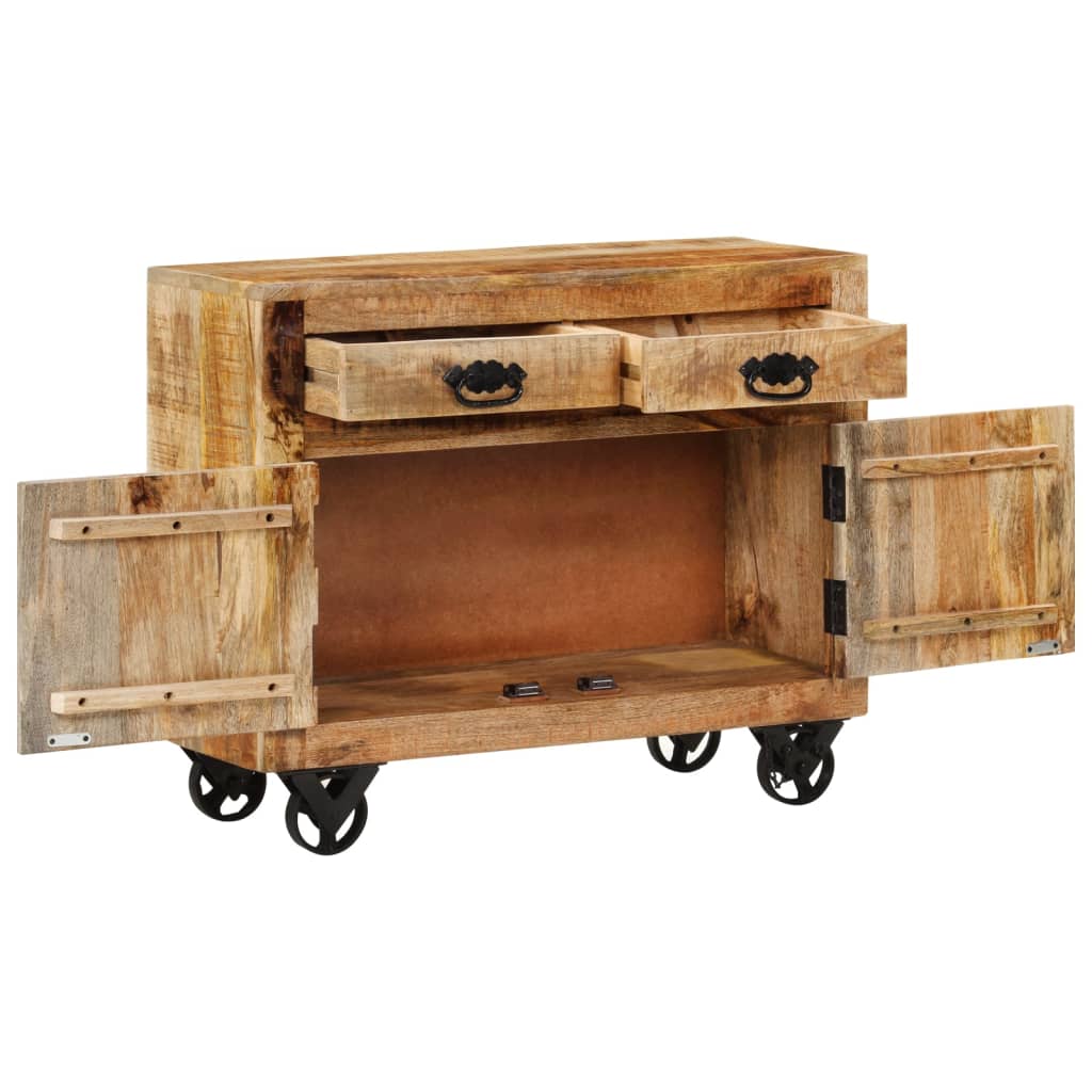 vidaXL Dulap, 80x30x65 cm, lemn masiv de mango brut vidaXL Dulap, 80x30x65 cm, lemn masiv de mango brut