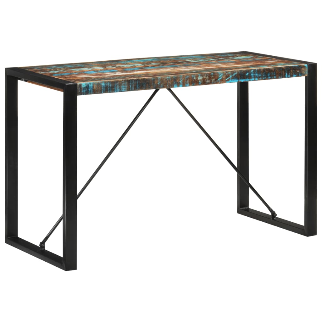 vidaXL Masă de bucătărie, 120x55x76 cm, lemn masiv reciclat
