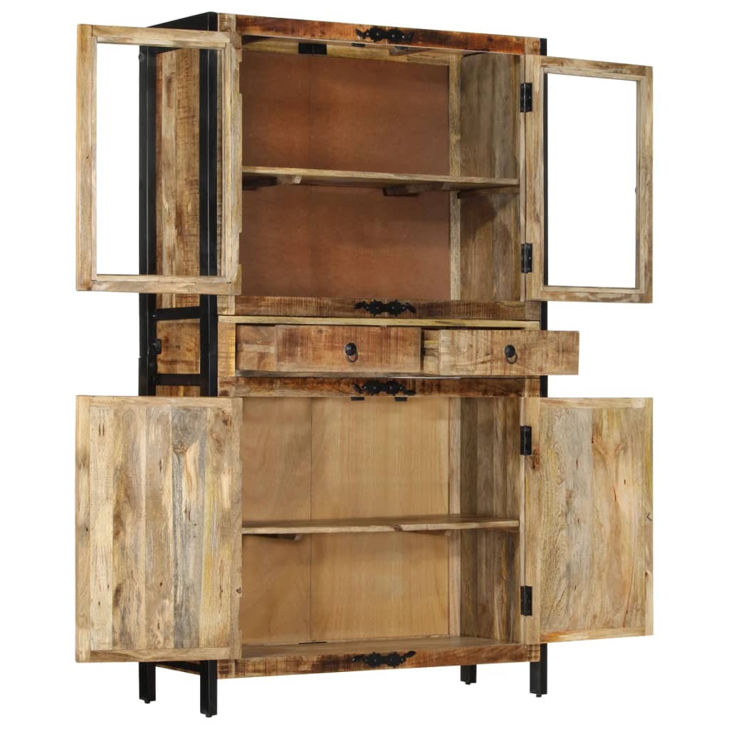 vidaXL Comodă înaltă, 100x40x175 cm, lemn masiv de mango brut vidaXL Comodă înaltă, 100x40x175 cm, lemn masiv de mango brut