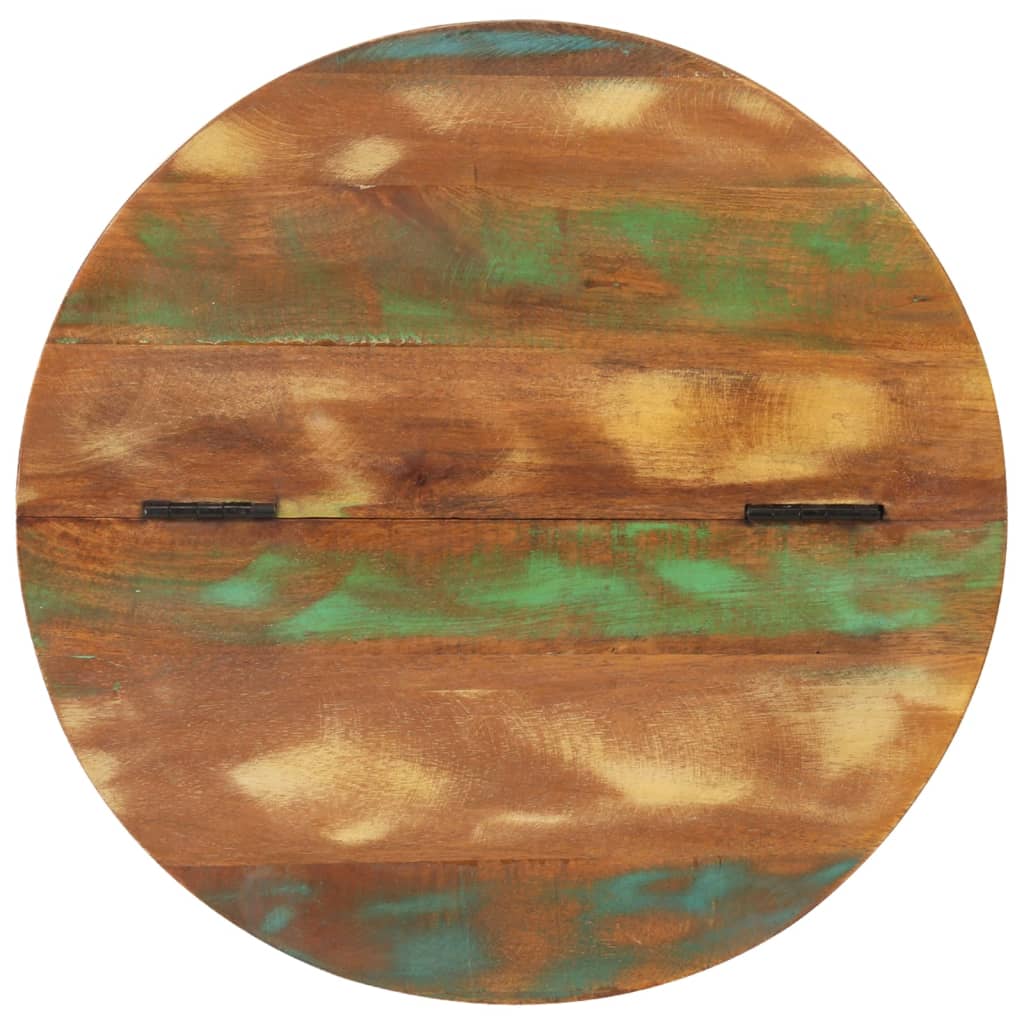 vidaXL Măsuță de cafea, negru, 50x39,5 cm, lemn masiv reciclat vidaXL Măsuță de cafea, negru, 50x39,5 cm, lemn masiv reciclat