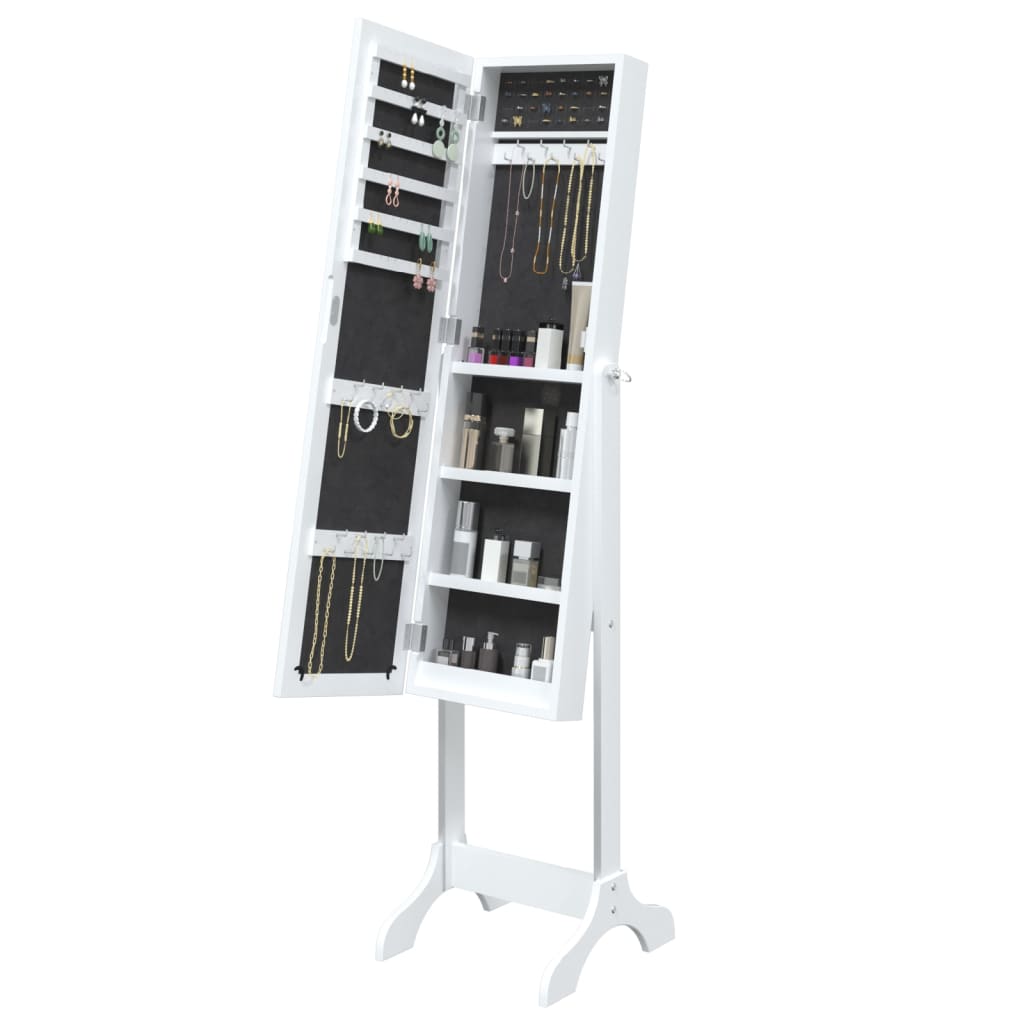 vidaXL Oglindă de sine stătătoare, alb, 34x37x146 cm vidaXL Oglindă de sine stătătoare, alb, 34x37x146 cm