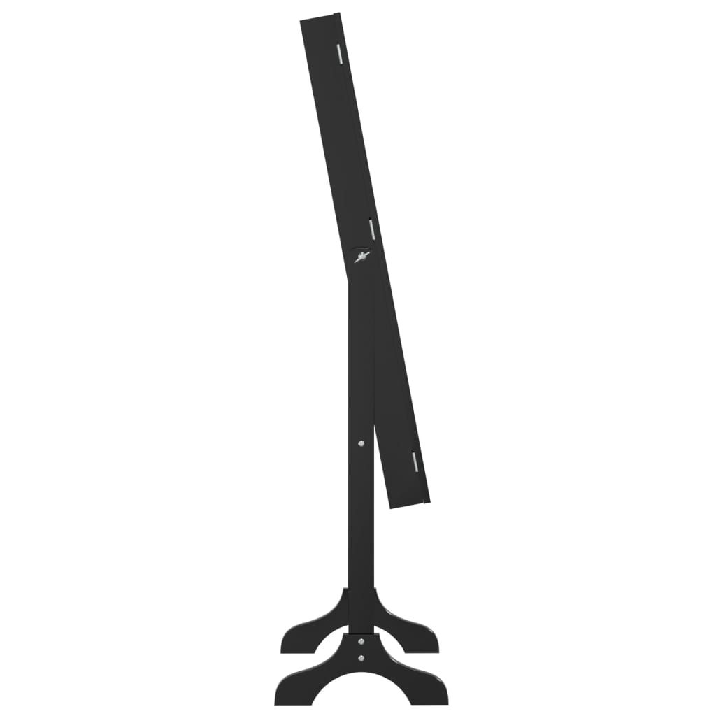 vidaXL Oglindă de sine stătătoare, negru, 34x37x146 cm vidaXL Oglindă de sine stătătoare, negru, 34x37x146 cm
