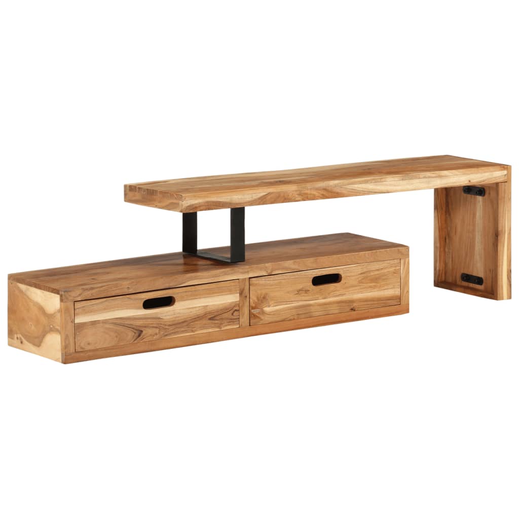 vidaXL Comodă TV (118-200) x 30 x 40 cm, lemn masiv de acacia vidaXL Comodă TV (118-200) x 30 x 40 cm, lemn masiv de acacia