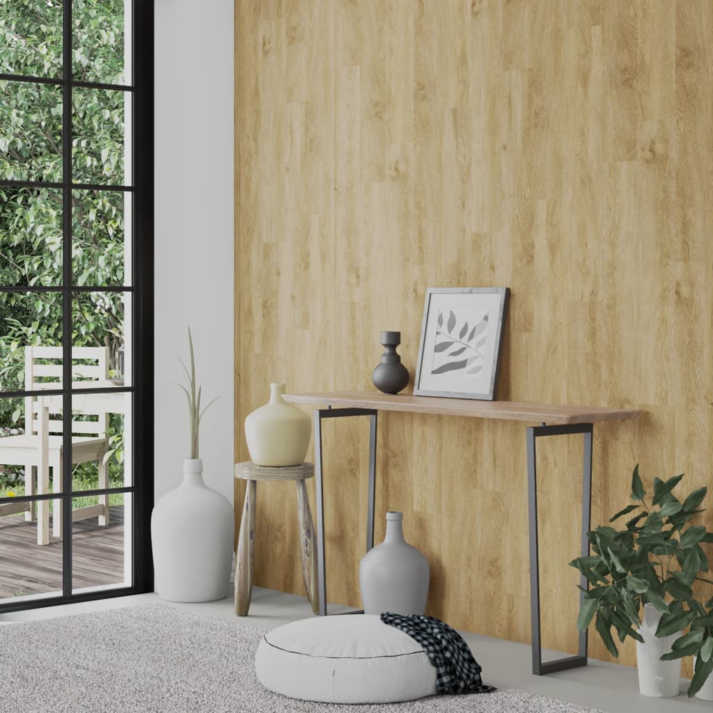 vidaXL Panouri de perete aspect lemn, maro, 2,06 m², PVC vidaXL Panouri de perete aspect lemn, maro, 2,06 m², PVC