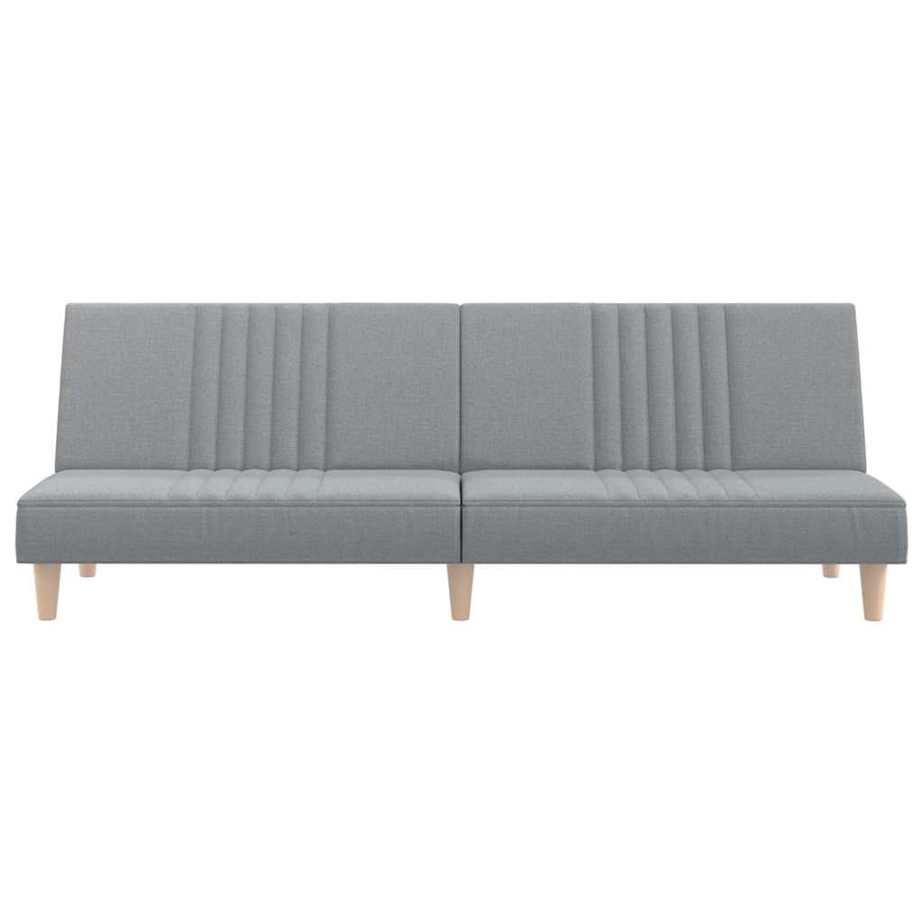 vidaXL Canapea extensibilă, gri deschis, material textil vidaXL Canapea extensibilă, gri deschis, material textil
