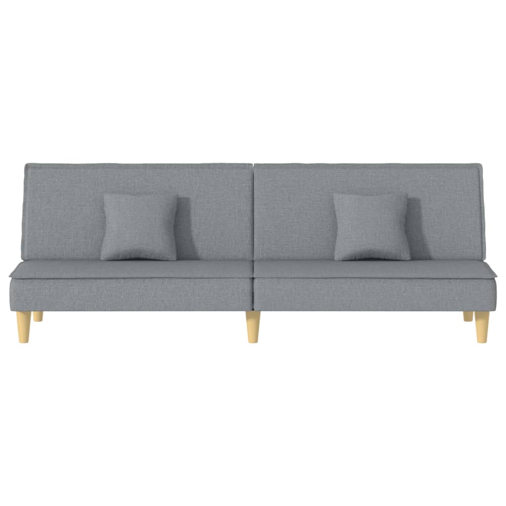 vidaXL Canapea extensibilă, gri deschis, material textil vidaXL Canapea extensibilă, gri deschis, material textil