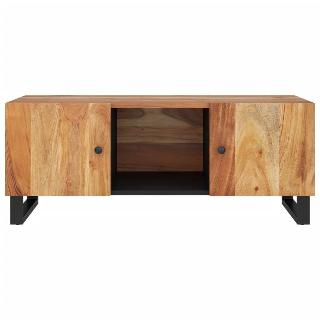 vidaXL Măsuță de cafea, 100x54x40 cm, lemn masiv acacia/lemn prelucrat vidaXL Măsuță de cafea, 100x54x40 cm, lemn masiv acacia/lemn prelucrat