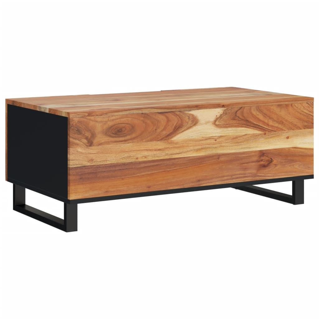 vidaXL Măsuță de cafea, 100x54x40 cm, lemn masiv acacia/lemn prelucrat vidaXL Măsuță de cafea, 100x54x40 cm, lemn masiv acacia/lemn prelucrat