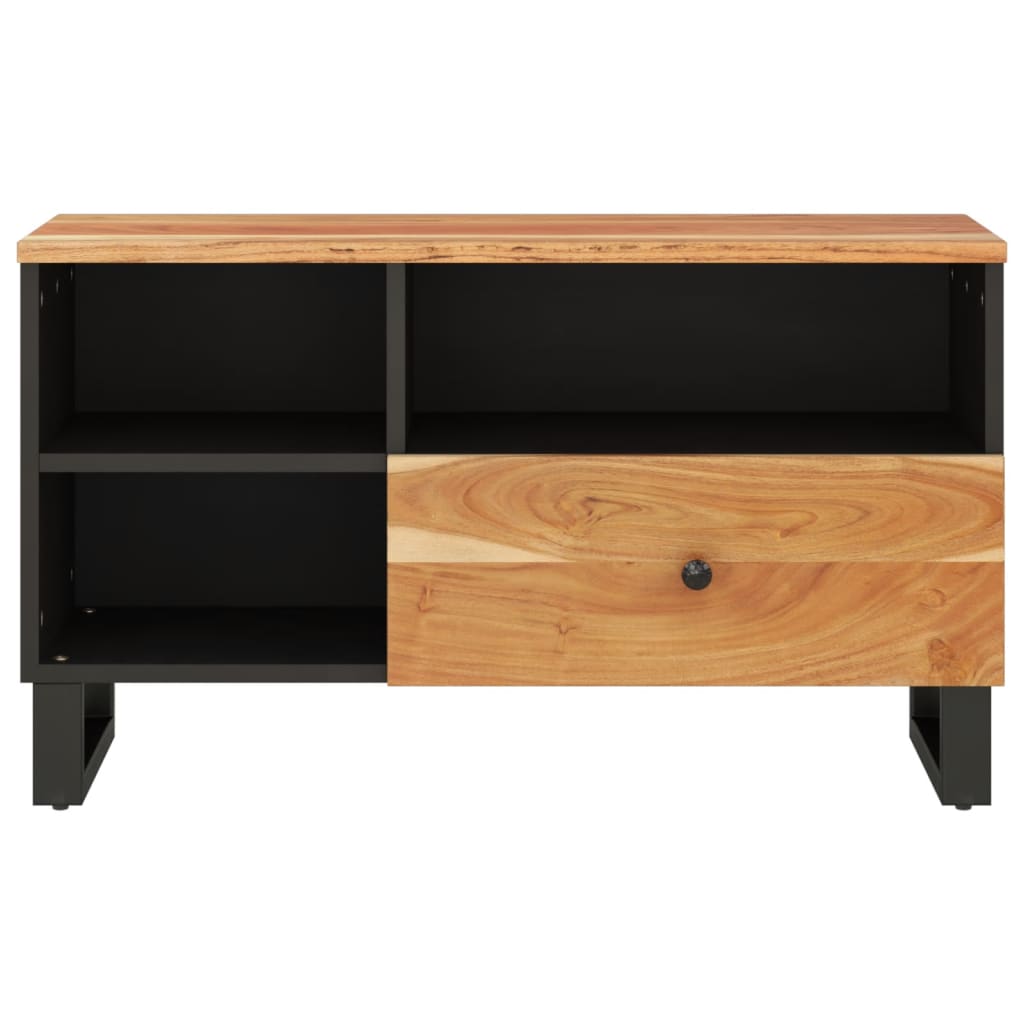 vidaXL Comodă TV, 80x33x46 cm, lemn masiv de acacia & lemn compozit vidaXL Comodă TV, 80x33x46 cm, lemn masiv de acacia & lemn compozit