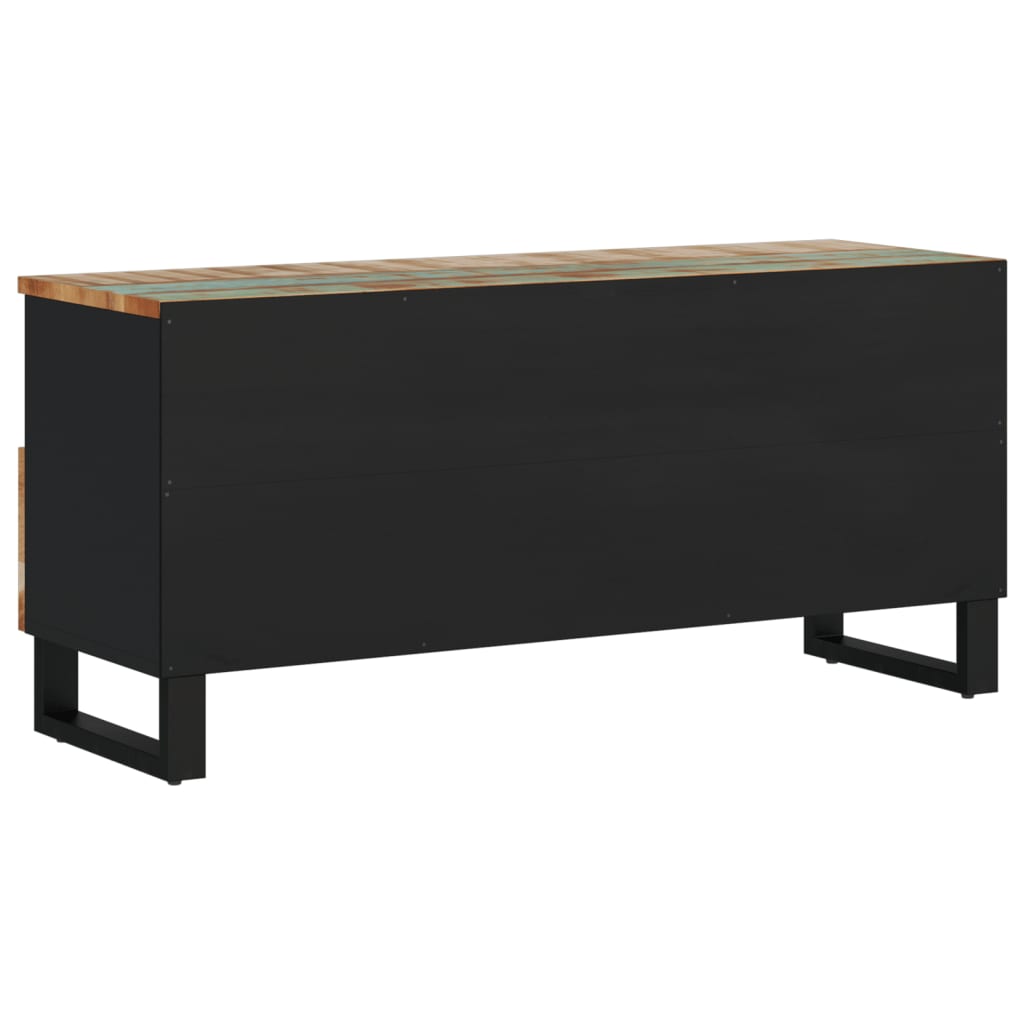 vidaXL Comodă TV, 100x33x46 cm, lemn masiv reciclat & lemn compozit