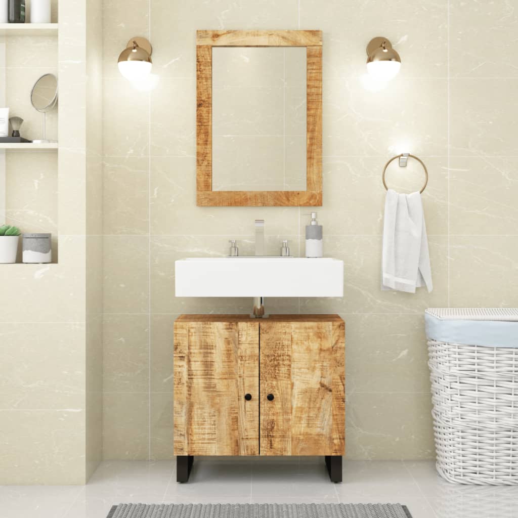 vidaXL Dulap de chiuvetă 62x33x58 cm lemn masiv mango & lemn compozit vidaXL Dulap de chiuvetă 62x33x58 cm lemn masiv mango & lemn compozit