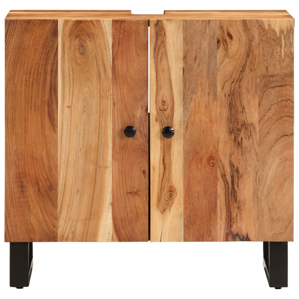 vidaXL Dulap de chiuvetă 62x33x58 cm lemn masiv acacia & lemn compozit vidaXL Dulap de chiuvetă 62x33x58 cm lemn masiv acacia & lemn compozit