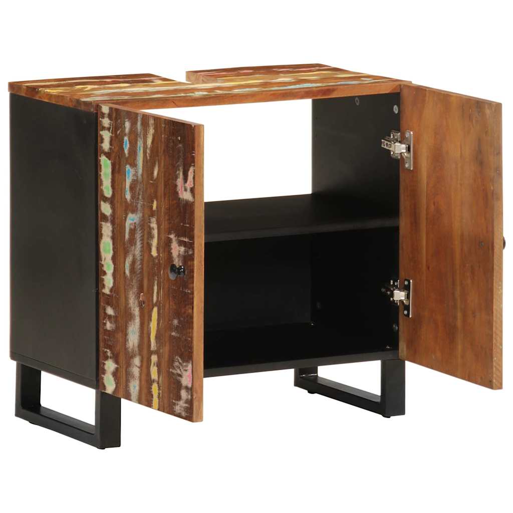 vidaXL Dulap de chiuvetă 62x33x58 cm lemn masiv reciclat&lemn compozit vidaXL Dulap de chiuvetă 62x33x58 cm lemn masiv reciclat&lemn compozit