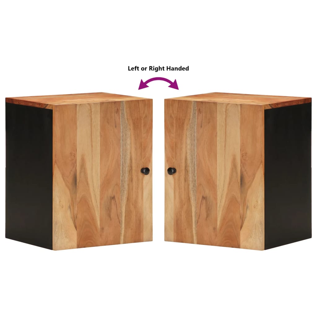 vidaXL Dulap de perete de baie, 38x33x48 cm, lemn masiv de acacia