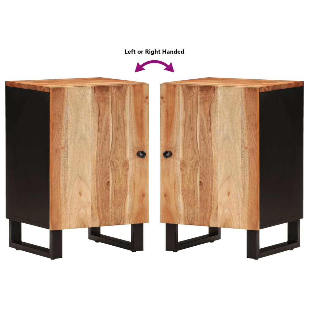 vidaXL Dulap de baie, 38x33x58 cm, lemn masiv de acacia vidaXL Dulap de baie, 38x33x58 cm, lemn masiv de acacia
