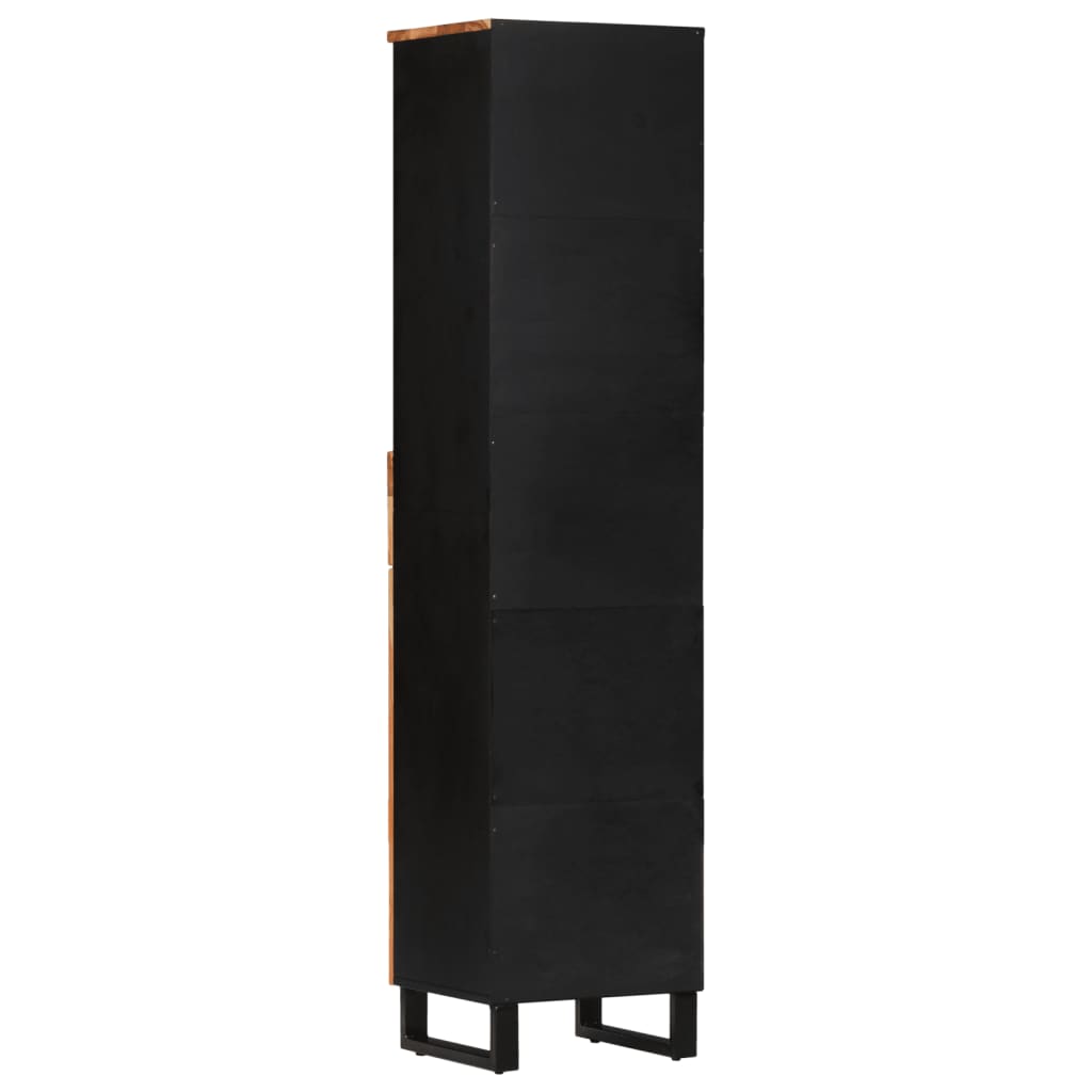 vidaXL Dulap de baie, 38x33x160 cm, lemn masiv de acacia