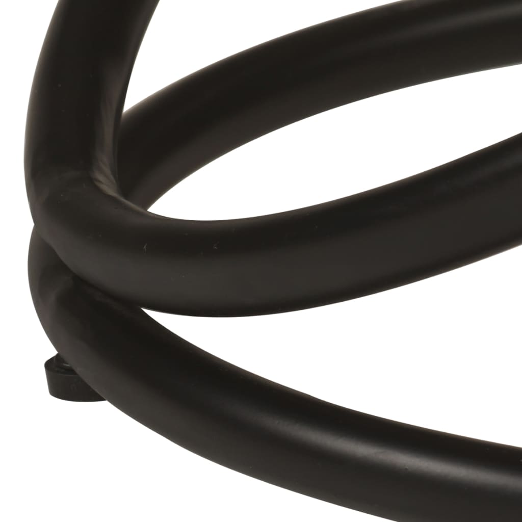 vidaXL Măsuță de cafea Ø50x40 cm, lemn masiv reciclat și oțel