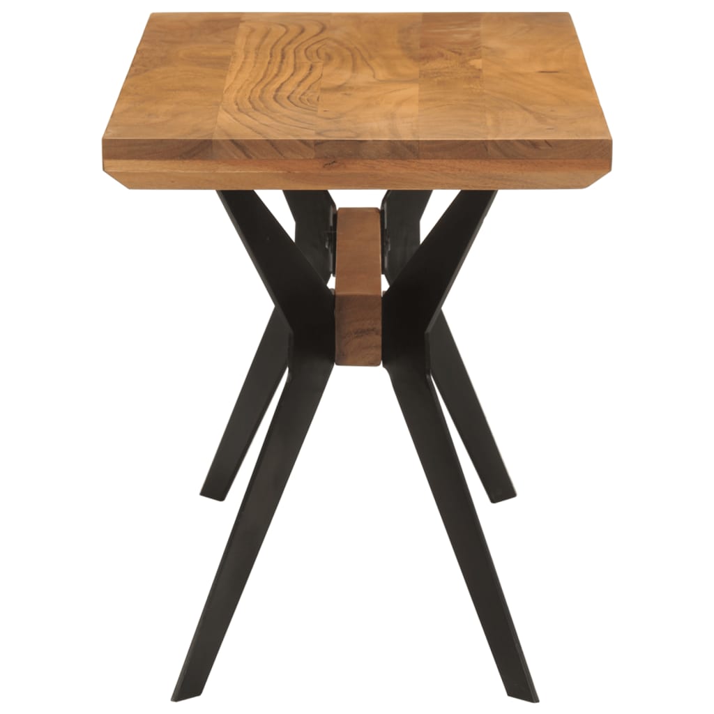 vidaXL Bancă de bucătărie, 110x40x46 cm, lemn masiv de acacia și oțel vidaXL Bancă de bucătărie, 110x40x46 cm, lemn masiv de acacia și oțel