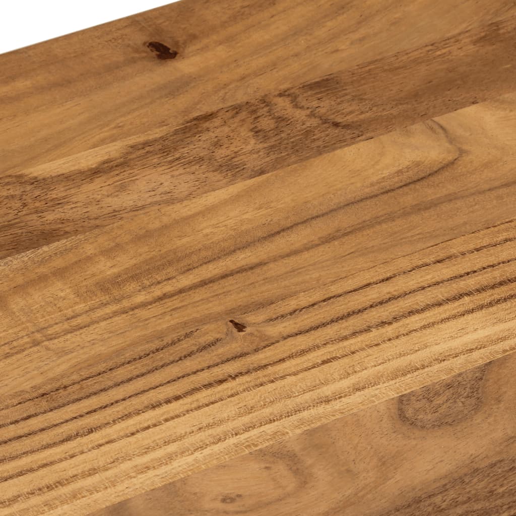 vidaXL Bancă de bucătărie, 110x40x46 cm, lemn masiv de acacia și oțel vidaXL Bancă de bucătărie, 110x40x46 cm, lemn masiv de acacia și oțel