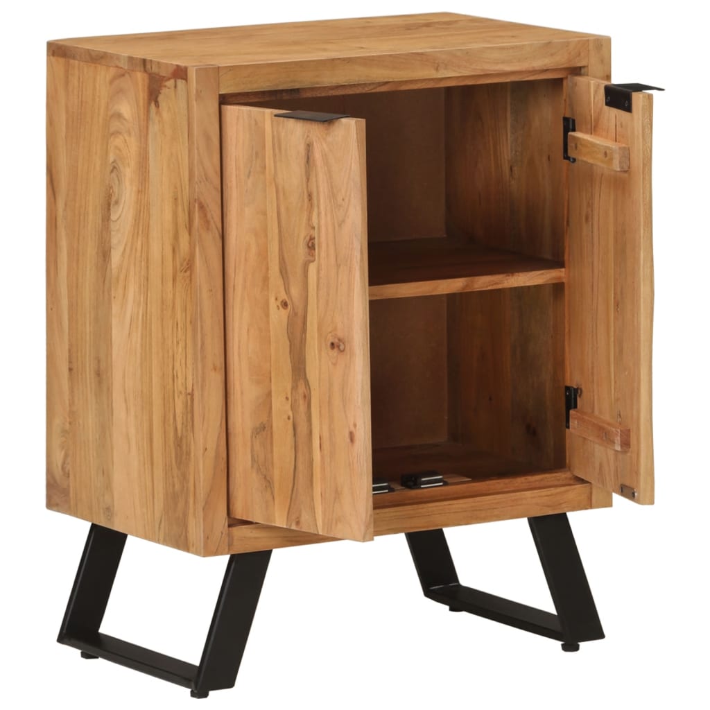 vidaXL Servantă cu 2 uși, 55x36x72 cm, lemn masiv acacia