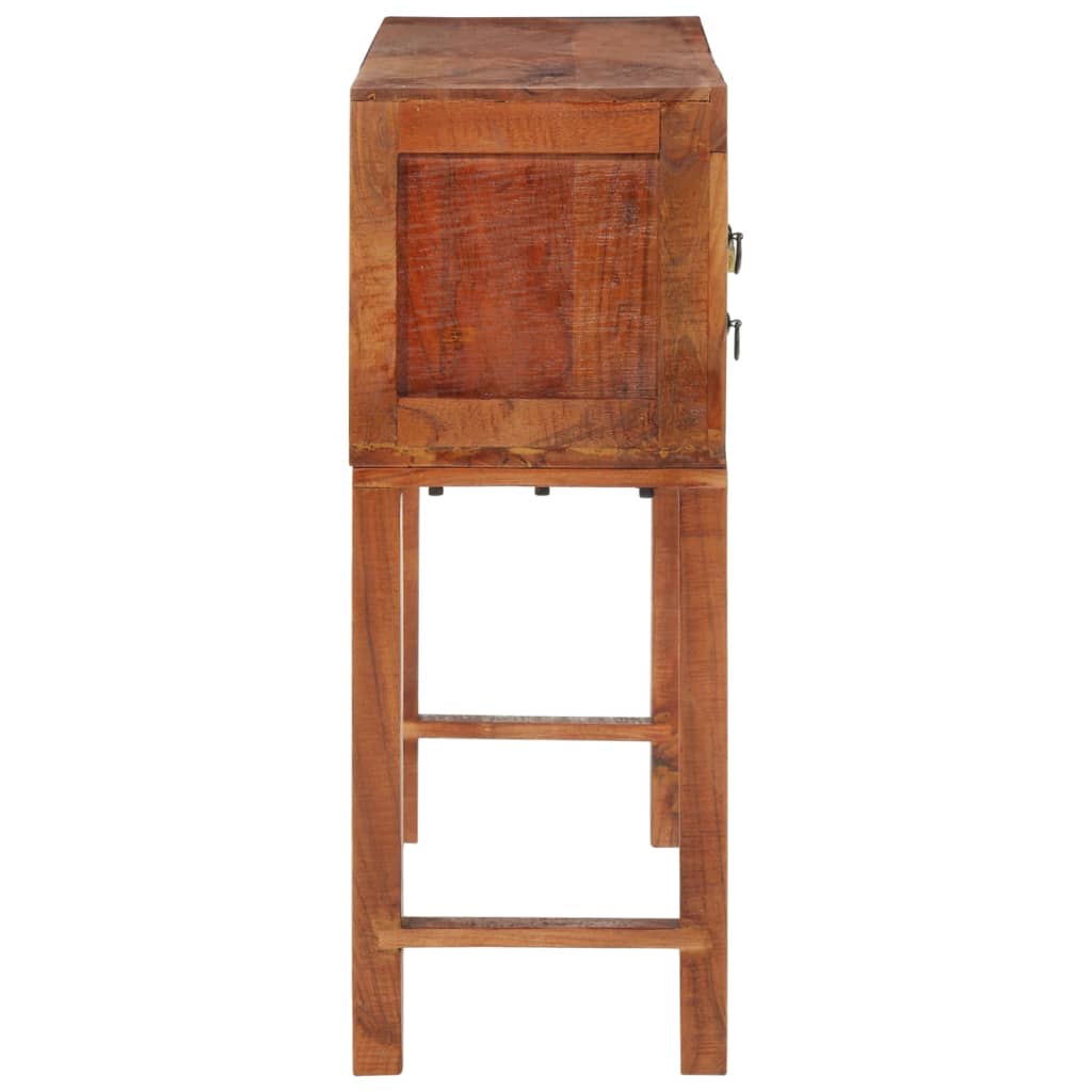 vidaXL Masă consolă, 120x32x80 cm, lemn masiv de acacia brut